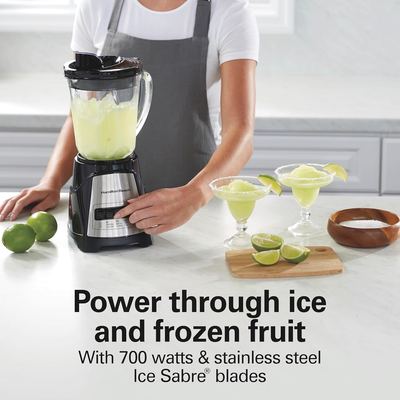 Blender in use