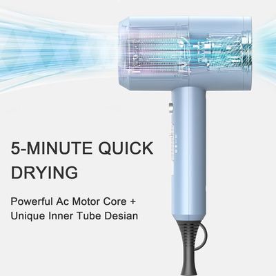 Hair dryer in use