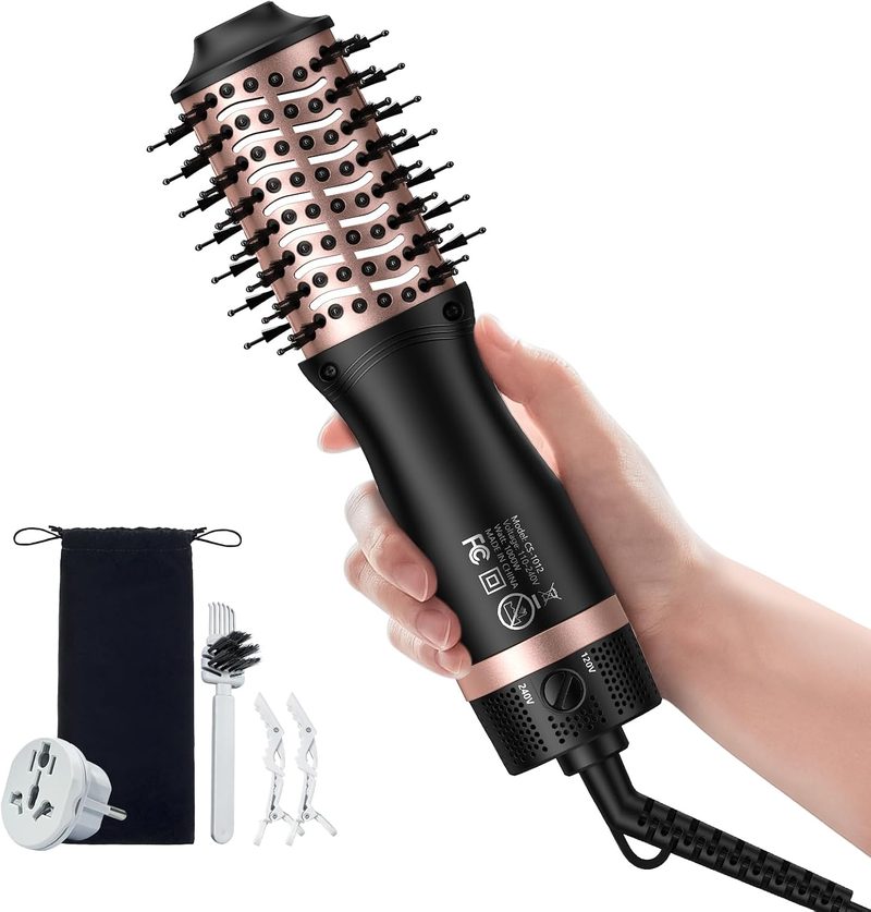 Mini Travel Hair Dryer Brush 1000W
