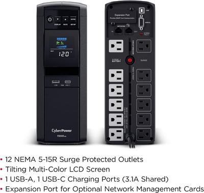 UPS outlets detail